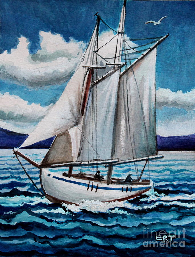 Lets Set Sail Painting by Elizabeth Robinette Tyndall