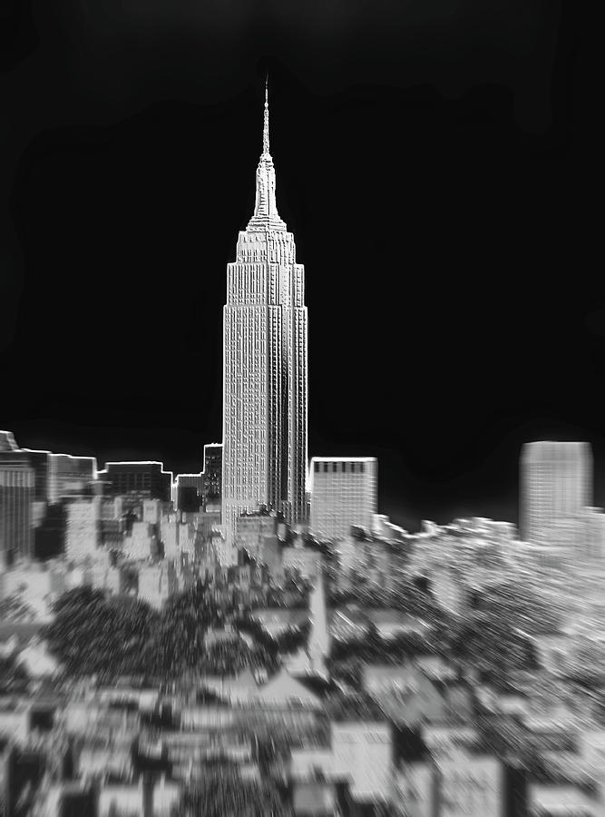 Lets Visit The Empire State Building Mixed Media by Kellice Swaggerty