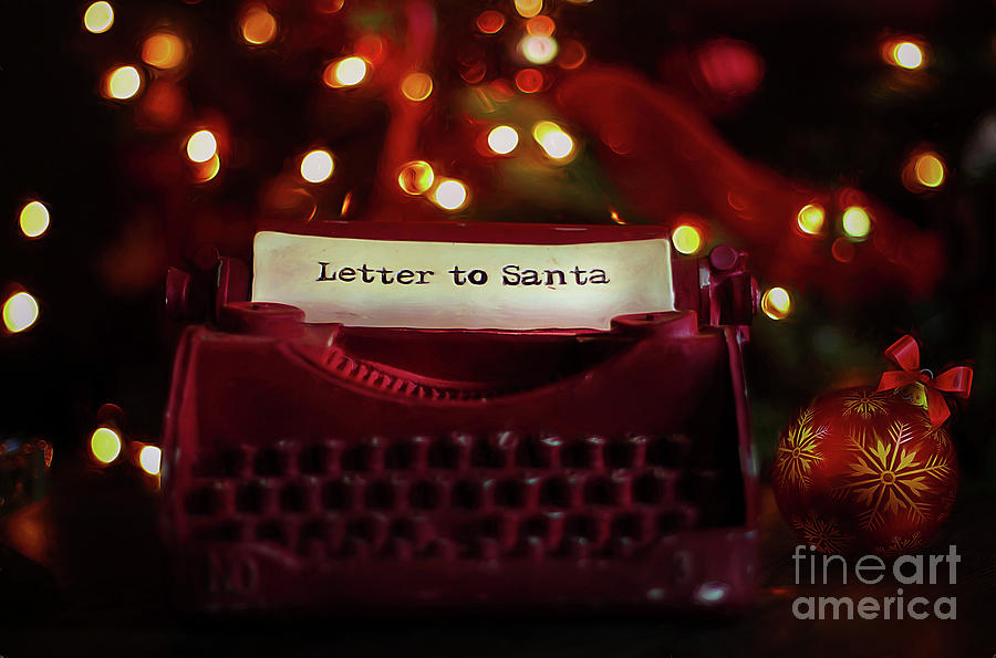 Christmas Photograph - Letter To Santa by Darren Fisher
