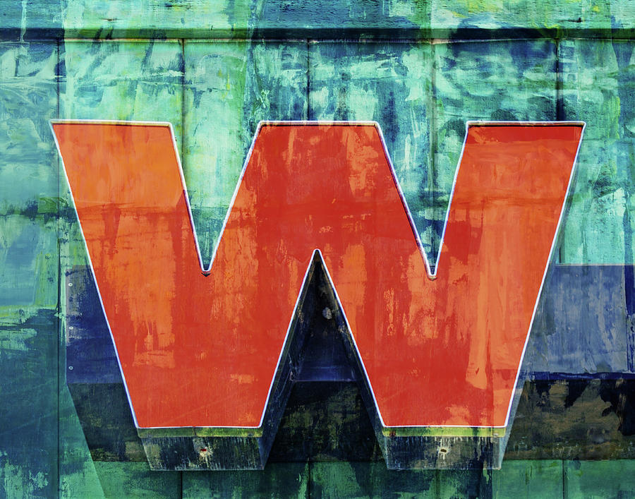 Letter W - Textured Photograph by Nikolyn McDonald