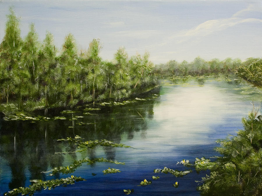 Lettuce Lake Painting by Dorothy Riley
