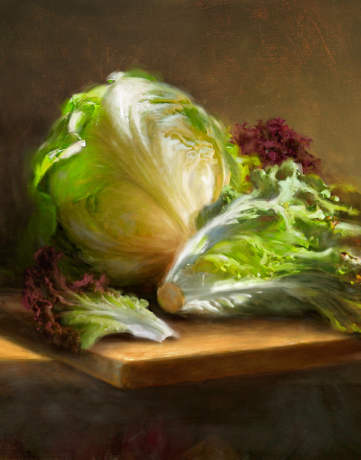 Lettuce Painting - Lettuce by Robert Papp