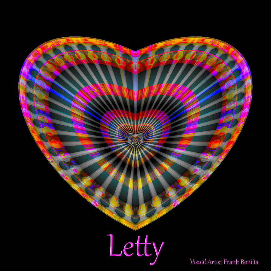 Letty Digital Art by Frank Bonilla