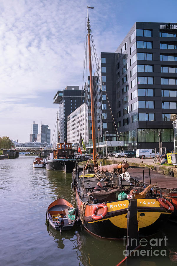 Leuvehaven harbour, Rotterdam, The Netherlands Photograph by Philip Preston