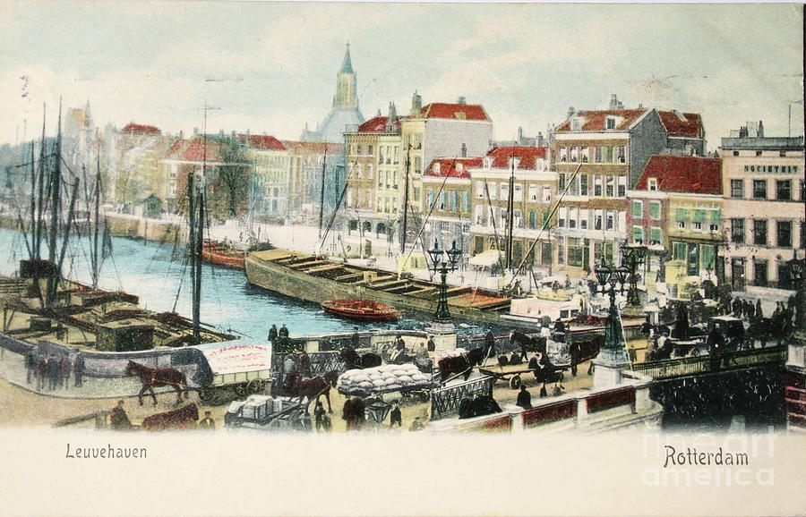 Leuvehaven Rotterdam in 1909 Photograph by Patricia Hofmeester