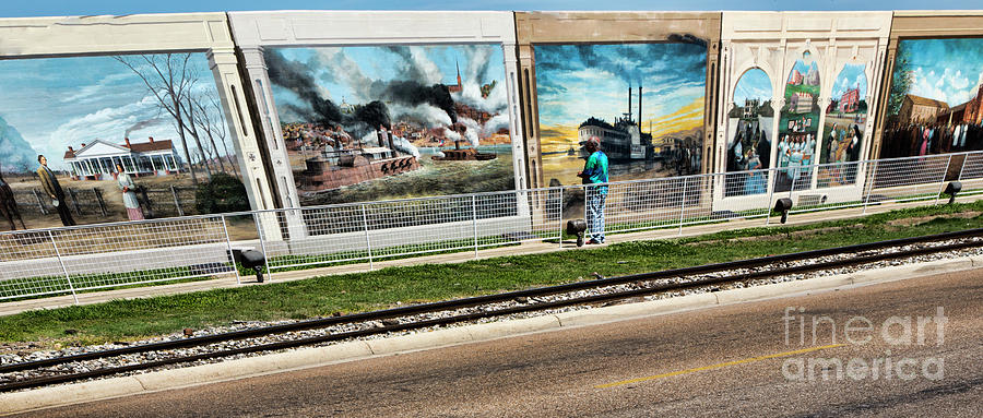 Levee Street Vicksburg Mississippi Murals History  Photograph by Chuck Kuhn