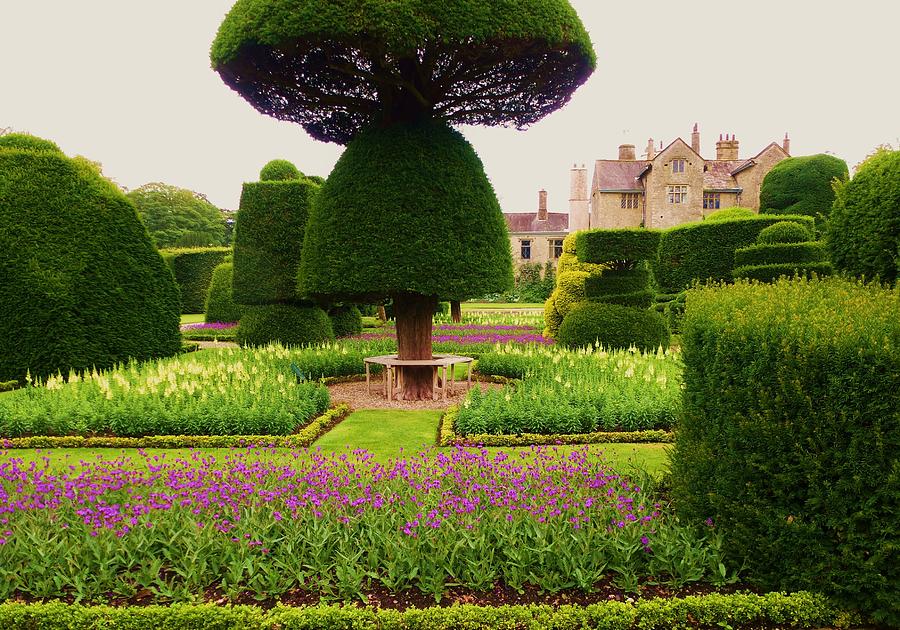 Levens Hall with Topiary Gardens Photograph by Nigel Radcliffe