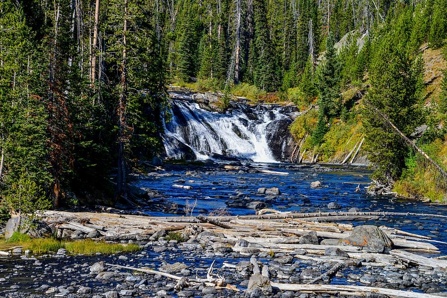 Lewis Falls, Yellowstone National Park Photograph by Marilyn Burton