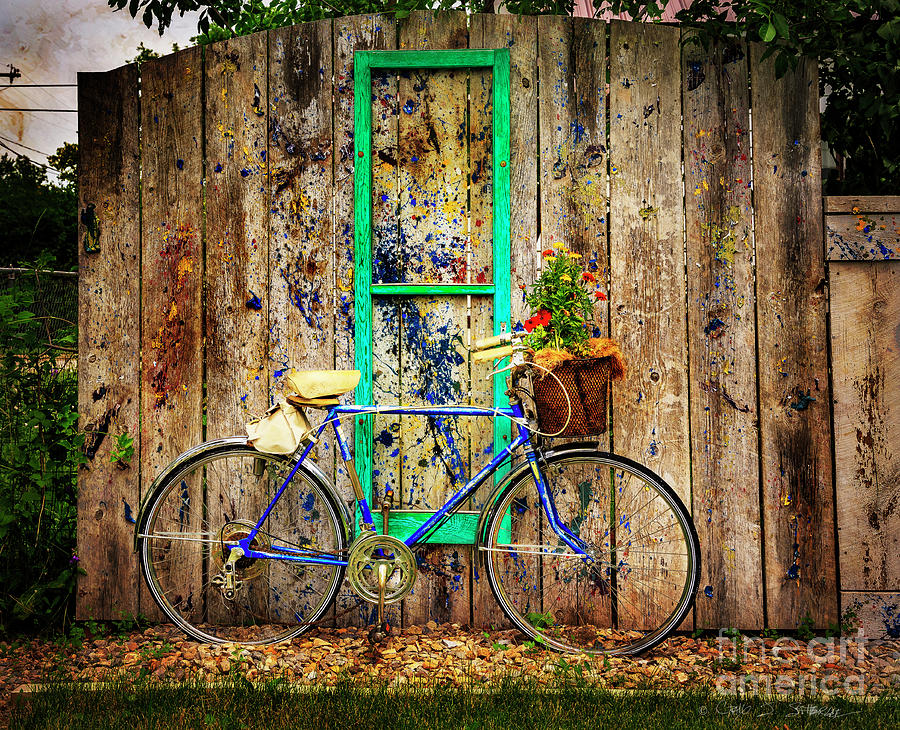 Lewistown Garden Bicycle Photograph by Craig J Satterlee