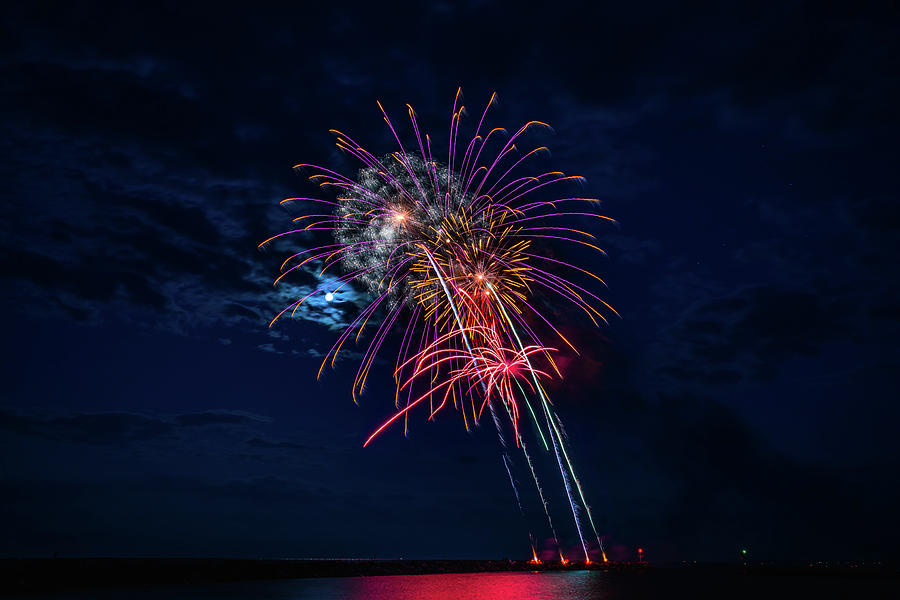 Lexington Fireworks Series Two Photograph by Michael Tucker Fine Art