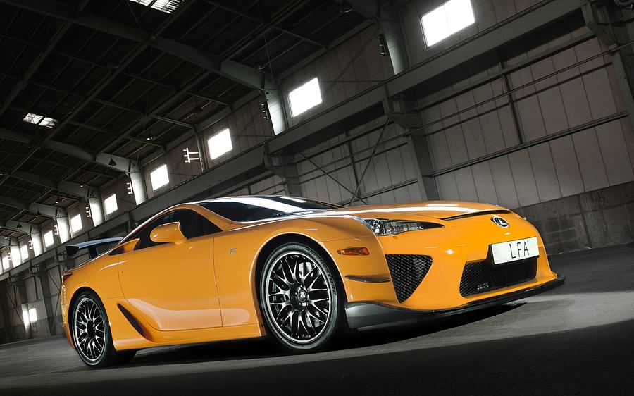 Lexus LFA Digital Art by Dorothy Binder