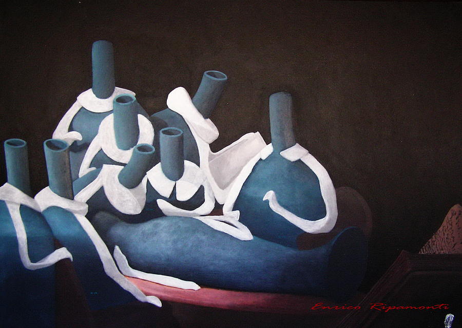 Lezioni di anatomia Painting by Enrico Ripamonti Lezioni di anatomia Painting by Enrico Ripamonti