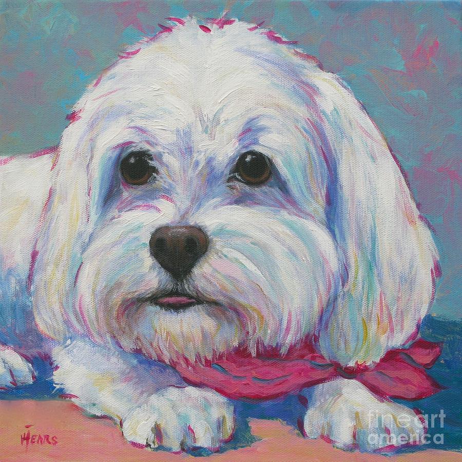 Lhasa Apso Painting by Vickie Fears | Fine Art America