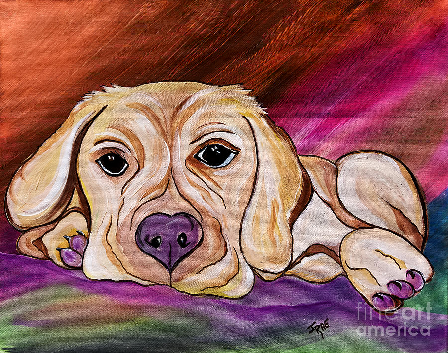 Liam My Golden Friend    Painting by Janice Pariza