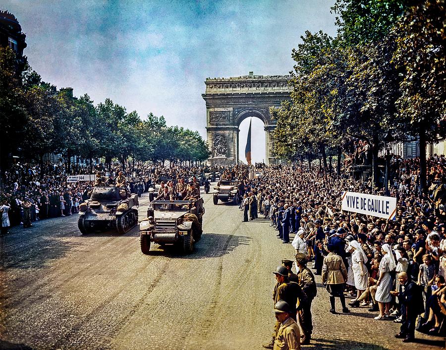 Liberated Paris 1944 Photograph by Vincent Monozlay