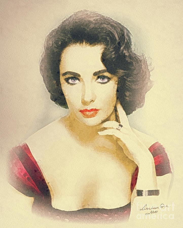 Elizabeth Taylor Painting - Liberian Girl by Mo T