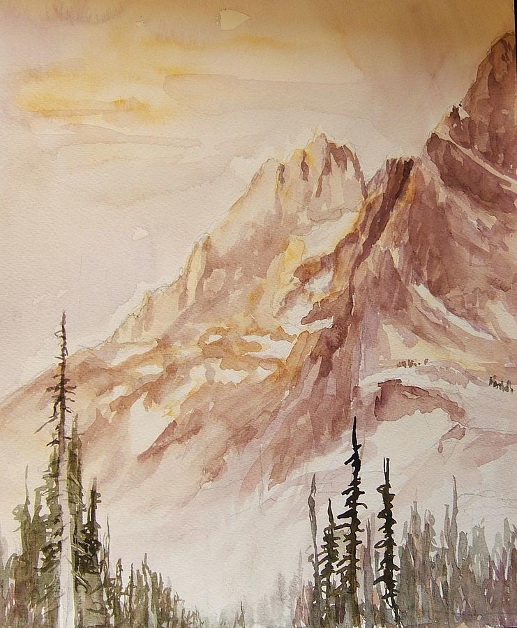 Mountain Painting - Liberty Bell  Subspire by Sukey Watson