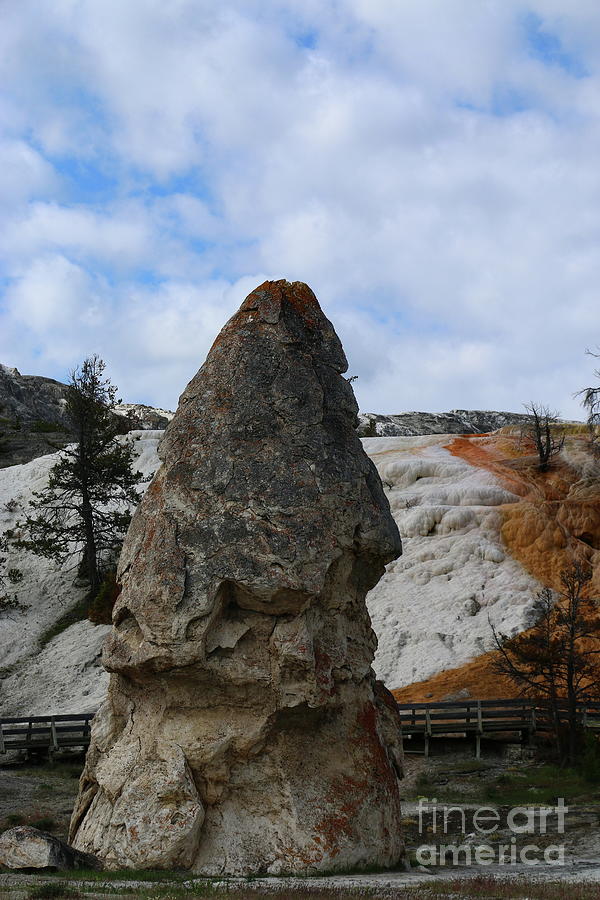Liberty Cap At Mammoth Hot Springs Photograph by Christiane Schulze Art And Photography