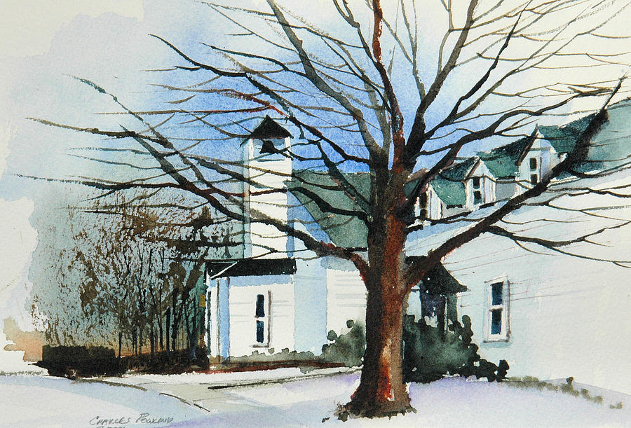 Liberty Chapel  Painting by Charles Rowland