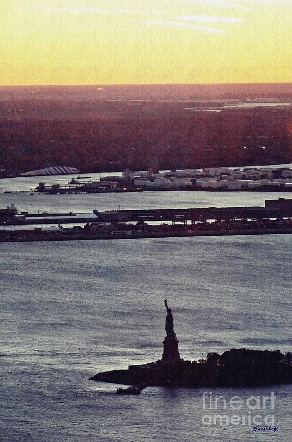 New York City Photograph - Liberty In The Fading Light by Sarah Loft