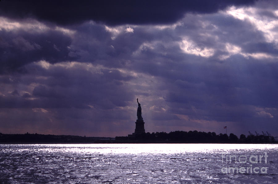 Liberty in The Storm Photograph by Tom Wurl
