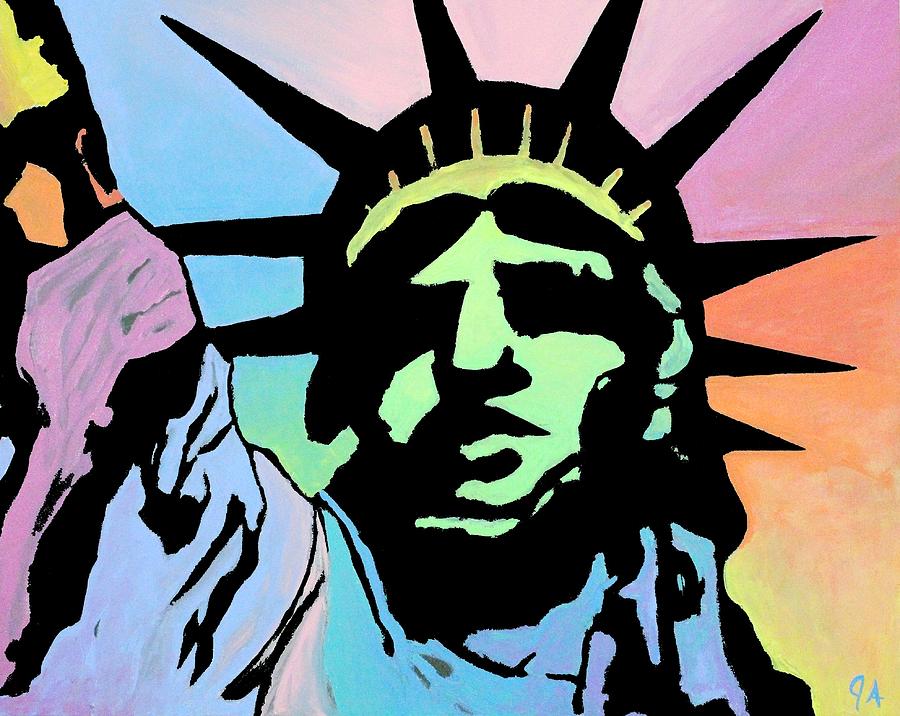 Liberty Of Colors - Bright Painting by Jeremy Aiyadurai