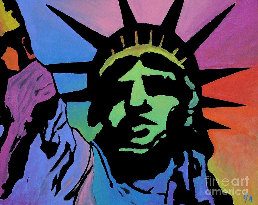 Liberty Of Colors Painting by Jeremy Aiyadurai