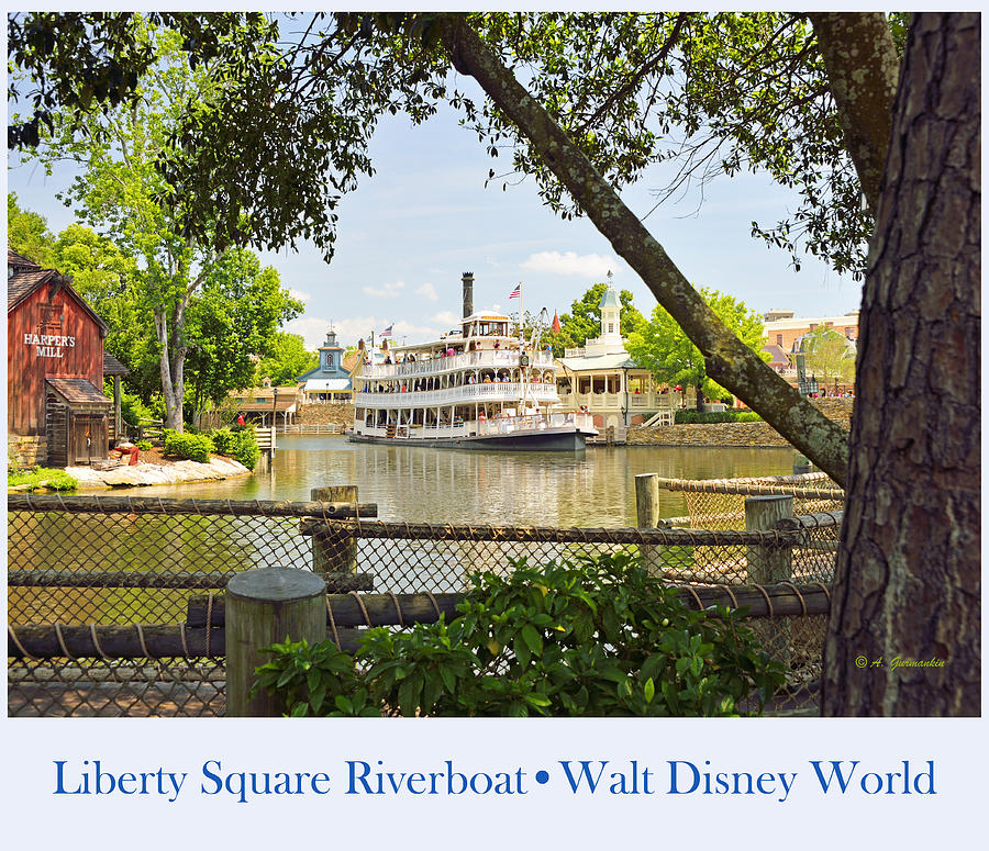 Liberty Square Riverboat Magic Kingdom Walt Disney World Photograph by A Macarthur Gurmankin