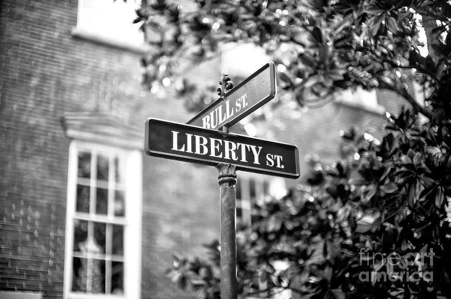 Liberty Street Photograph - Liberty Street In Savannah by John Rizzuto Liberty Street Photograph - Liberty Street In Savannah by John Rizzuto