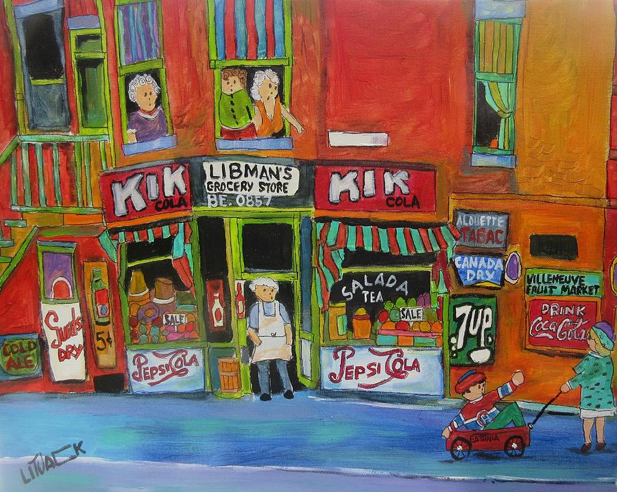 Libmans Grocery Memories Painting by Michael Litvack