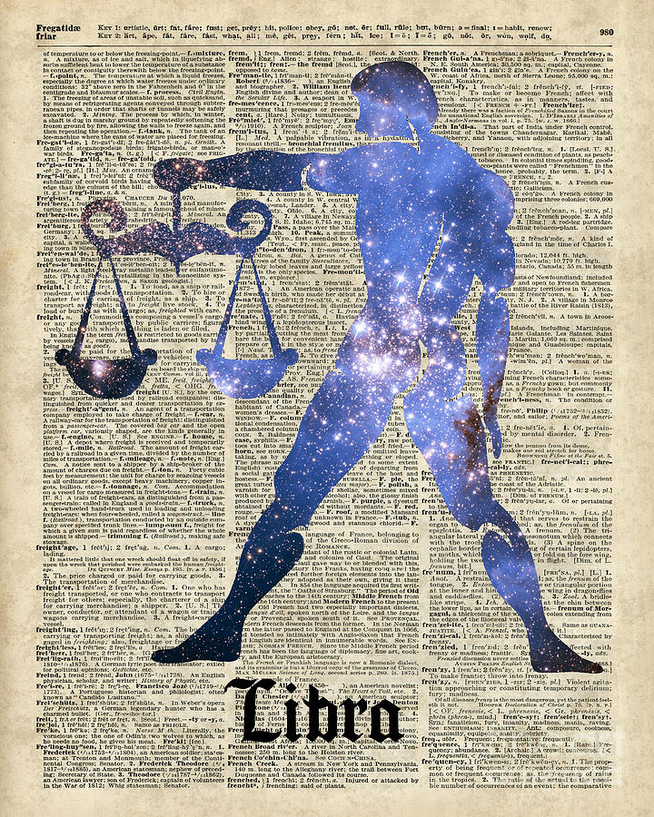 Libra Scales Zodiac Sign Digital Art by Anna W Fine Art America