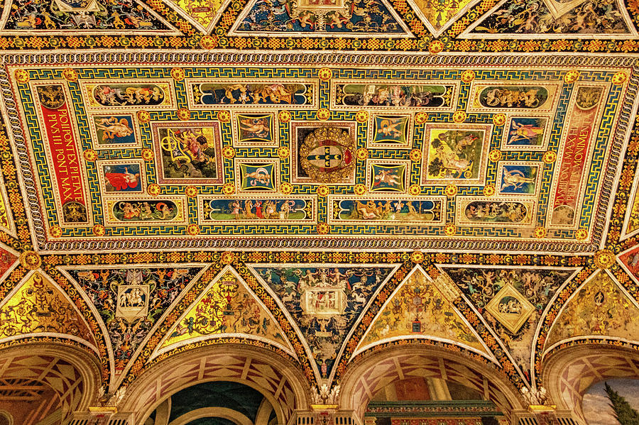Library Ceiling in Siena Cathedral Photograph by Carolyn Derstine
