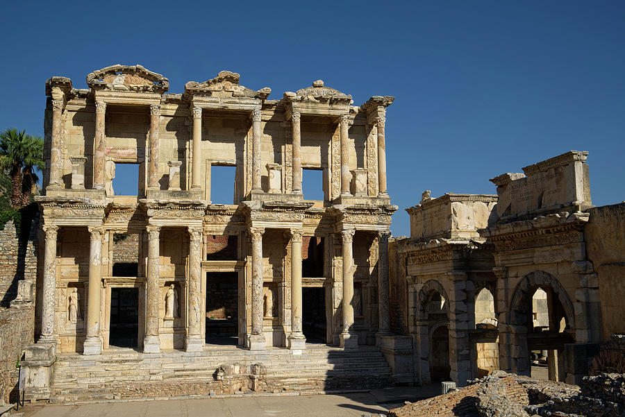 Library of Celsus at Ephesus Photograph by Lucinda Walter
