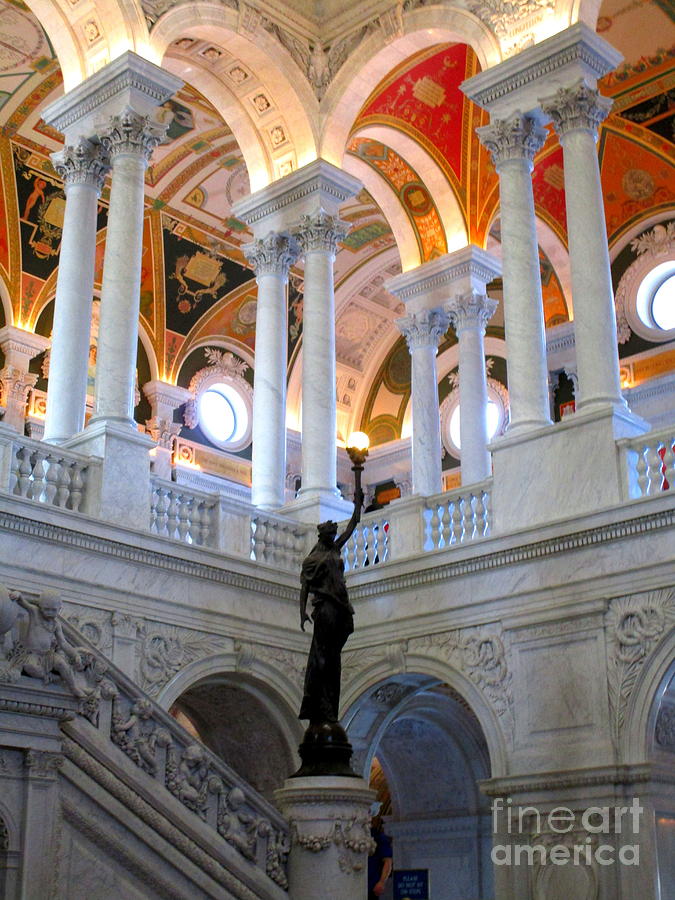 Library of Congress Interior 19 Photograph by Randall Weidner