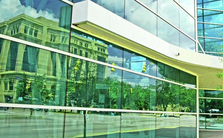 Library Reflections of Assembly Street Photograph by Edward Shmunes