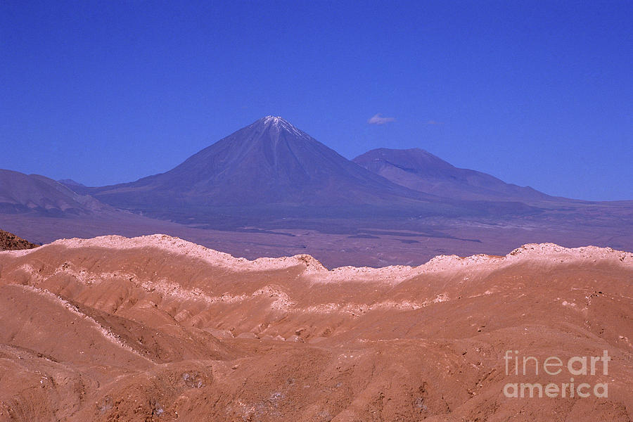 Licancabur volcano seen from the Atacama Desert Chile Photograph by ...