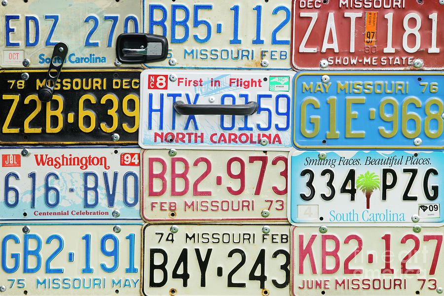 License Plates Photograph by Tim Gainey