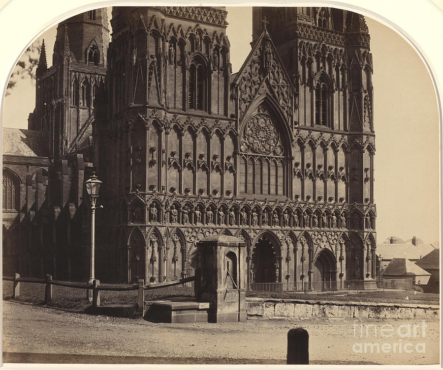 Lichfield Cathedral From The North-west Photograph by Roger Fenton