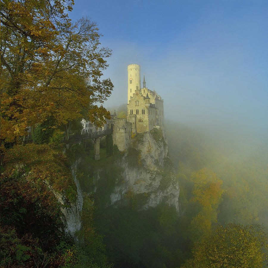 Castle Photograph - Lichtenstein Castle by Anna & Maciej Wojtas