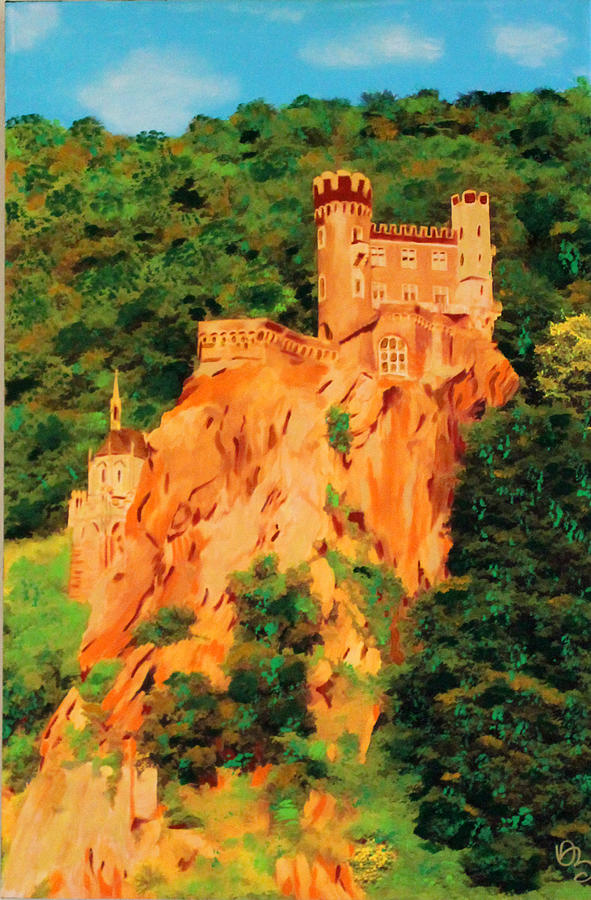 Lichtenstein Castle Painting by Deborah Boyd