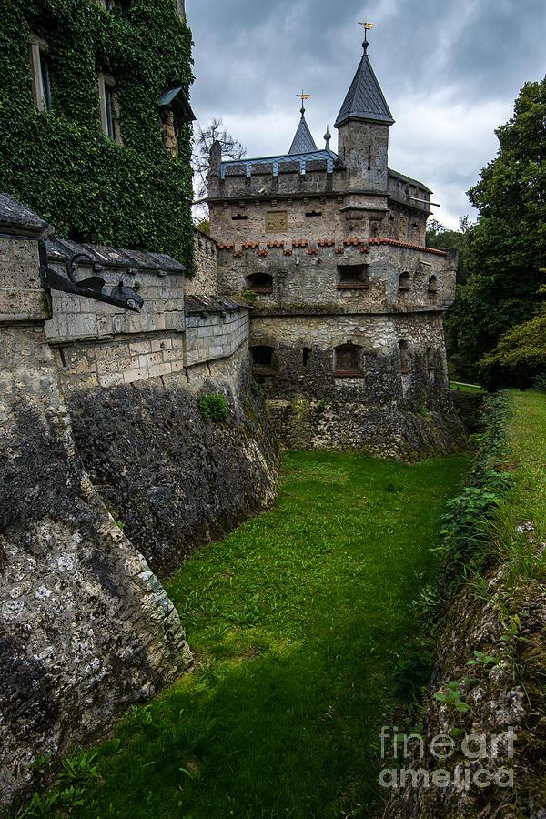 Lichtenstein Castle Moat - Baden Wurttemberg - Germany  Photograph by Gary Whitton