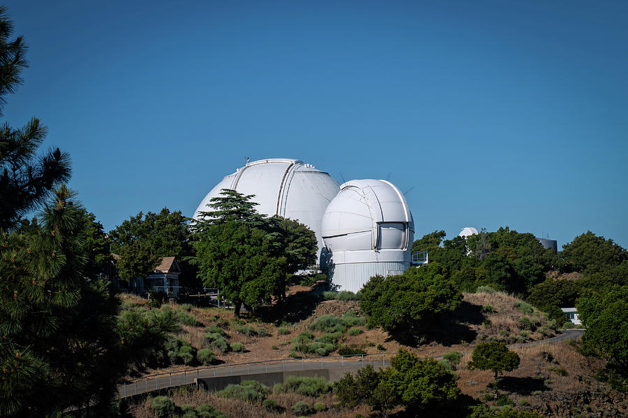 Lick Observatory Shane Telescope and APF Dome Photograph by Mike Gifford