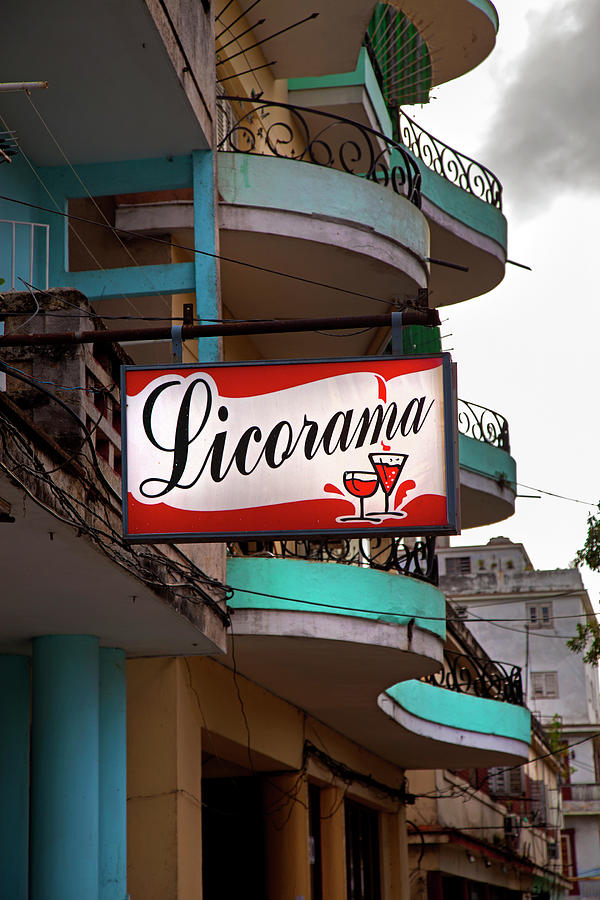 Licorama Bar Liquor Store In Havana Cuba At Calle 6 Photograph