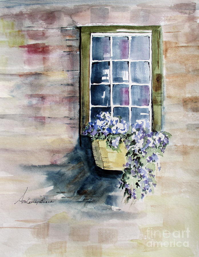 Lidias Window Painting by April McCarthy-Braca