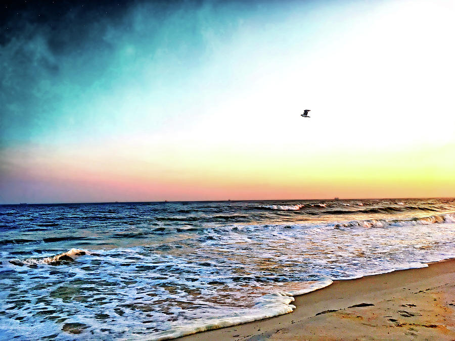 Sunset Photograph - Lido Beach #1 by Janet E Gorman