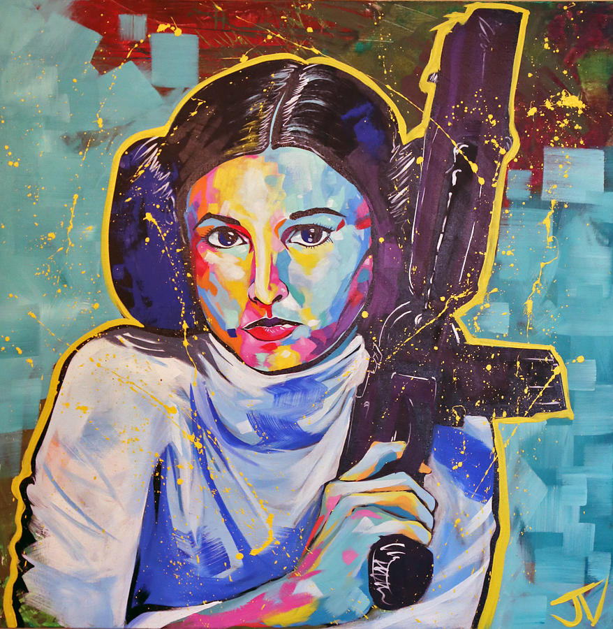Star Wars Painting - Princess Leia by Jay V Art