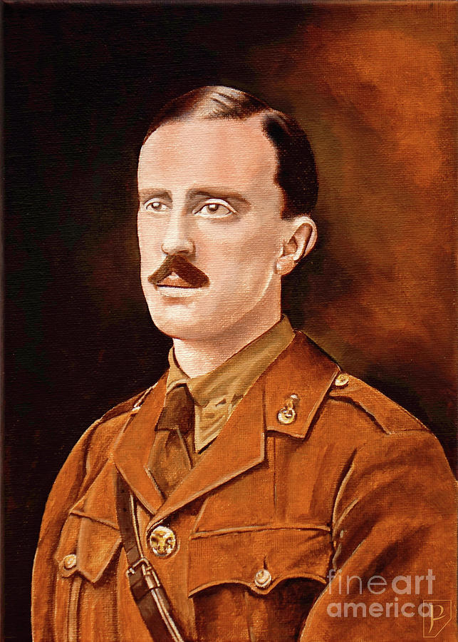 Lieutenant J R R Tolkien Painting by Gordon Palmer
