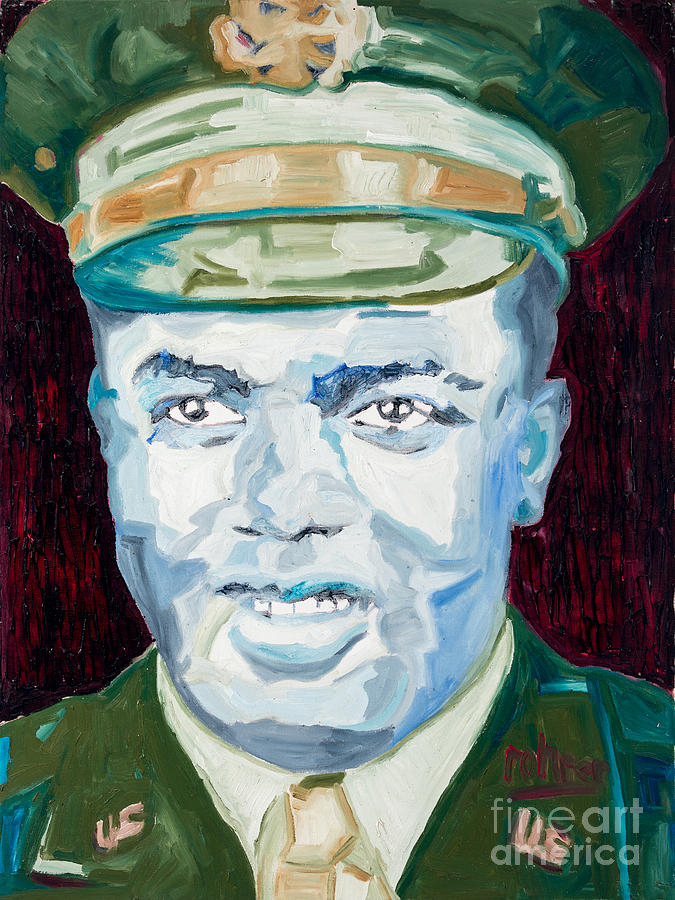 Lieutenant Jackie Robinson Painting by Jeffrey Charles Rohrer