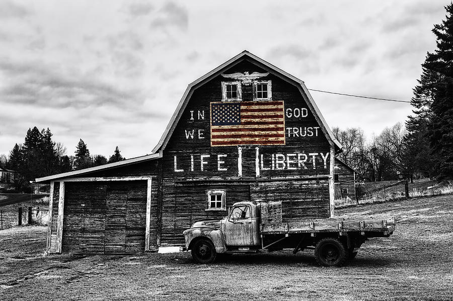 Life and Liberty Selective Color  Photograph by Mark Kiver