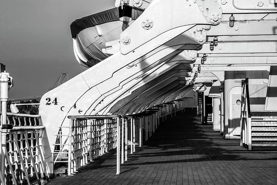 Life boat of The Queen Mary Photograph by Jason Hughes